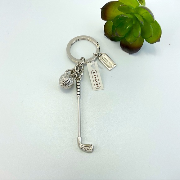 Host Pick! NWT Coach Golf Key Chain, NWT, Dust Bag and Gift Box, Great Gift - Picture 2 of 6